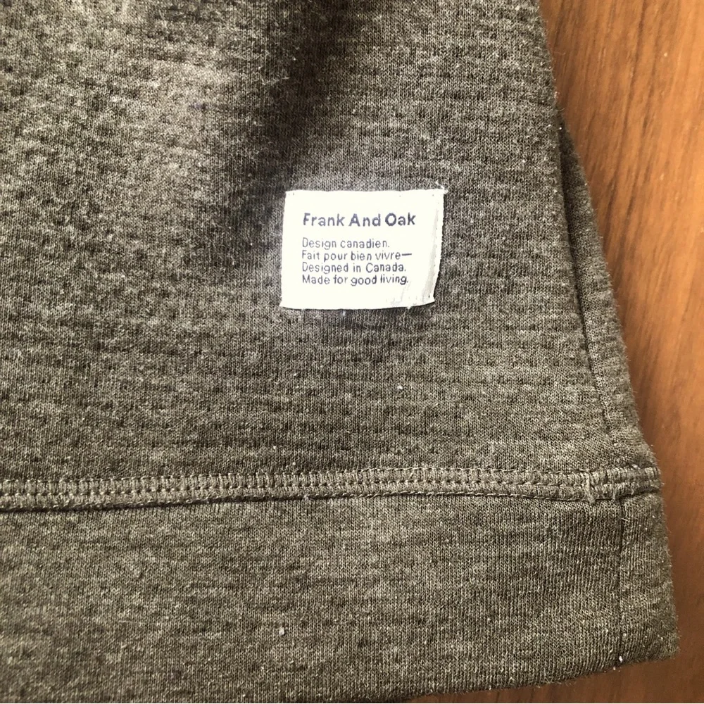 Frank And Oak Insulated Seeatshirt Size S Green Unisex - Picture 2 of 8